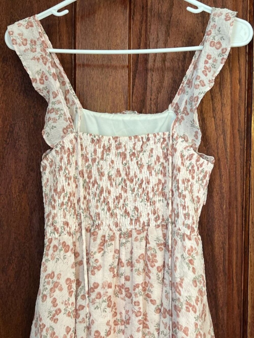 Floral Ruffle High Low Dress